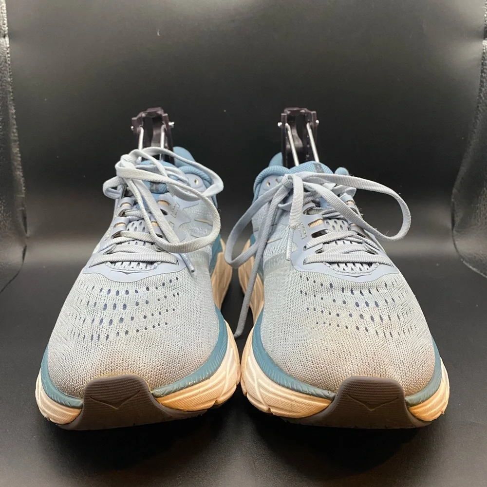 Hoka Blue and Tan Women's Sneakers - Picture 4 of 10